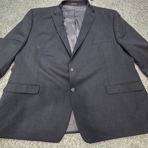 Calvin Klein Men's 54R Charcoal Grey Wool Blend Blazer Sport Coat Big & Tall